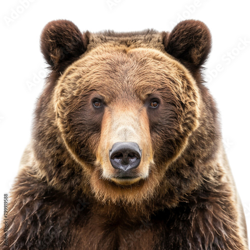 PNG - photo of portrait Grizzly bear isolated transparent background