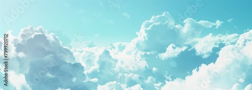 Blue sky with white clouds