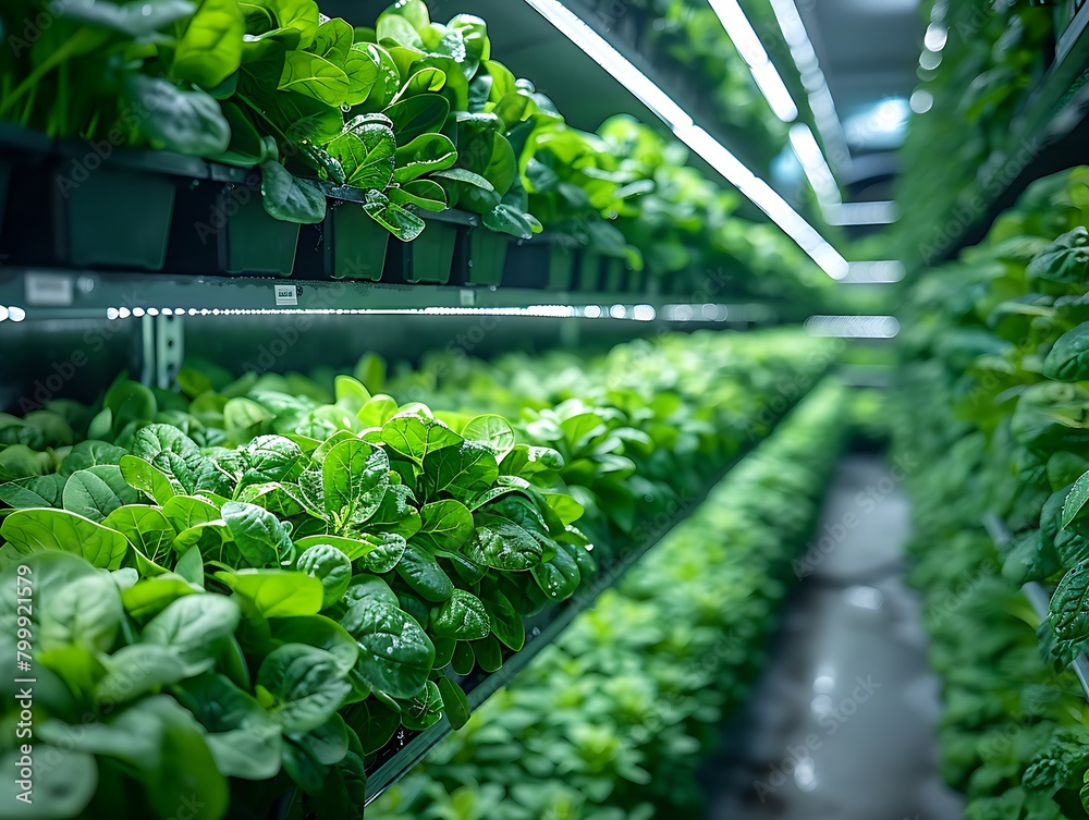 Modern vertical farms that specialize in mass-producing vegetables in a carefully controlled environment