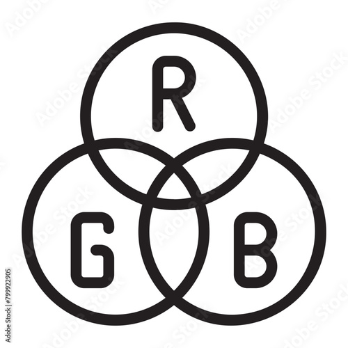 rgb line icon