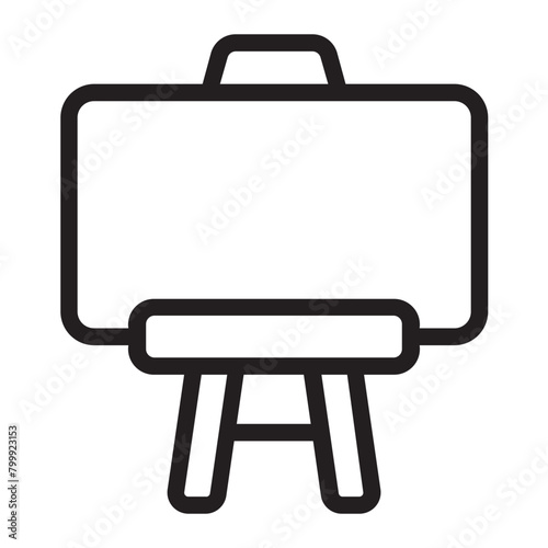 easel line icon