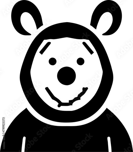 winnie the pooh killer halloween, pictogram photo