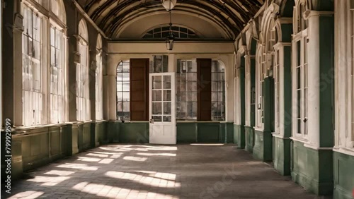 a room in an old building that has long been abandoned