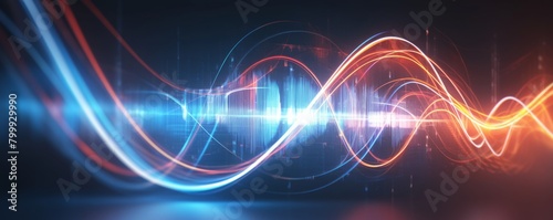 Futuristic Light Trails Merge in Dynamic Arrow Formation, Abstract 4K Wallpaper