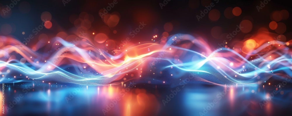 Futuristic Light Trails Merge in Dynamic Arrow Formation, Abstract 4K Wallpaper