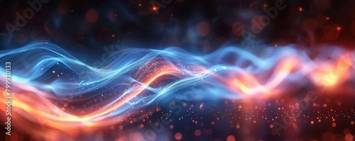 Futuristic Light Trails Merge in Dynamic Arrow Formation  Abstract 4K Wallpaper