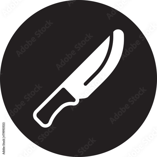 knife glyph icon