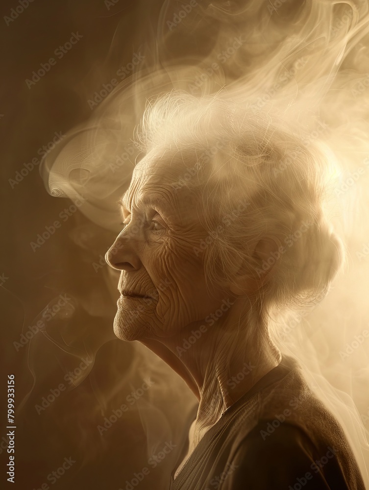 Portrait of an elderly woman