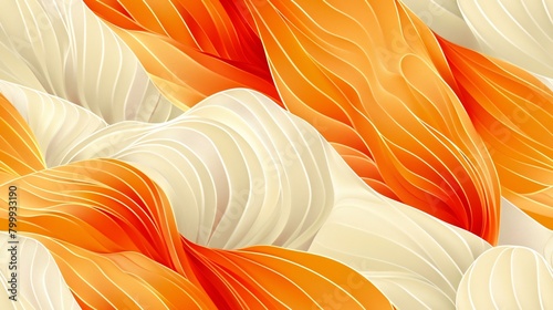 Inspired Papaya Pattern Seamless