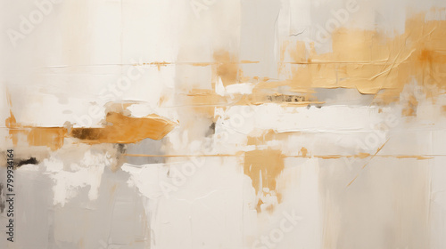 Abstract Golden Marble Texture, Luxury White and Gold, Chic Background Design