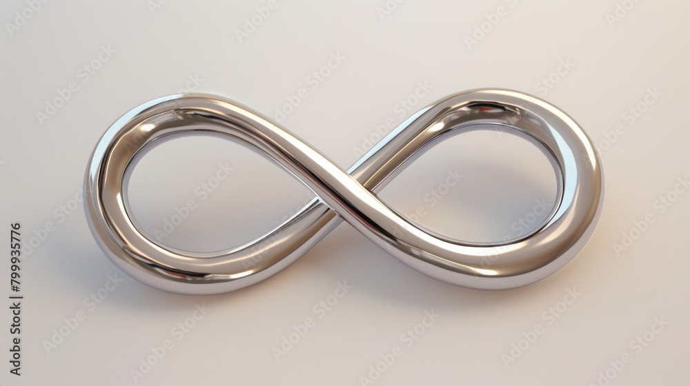 Infinity Symbol in Metallic Chrome Infinity Symbol in Metallic Chrome