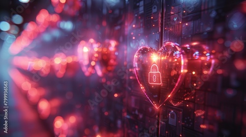 Secure Digital Icons with Holographic Love Symbols and Enhanced Connectivity, love and communication