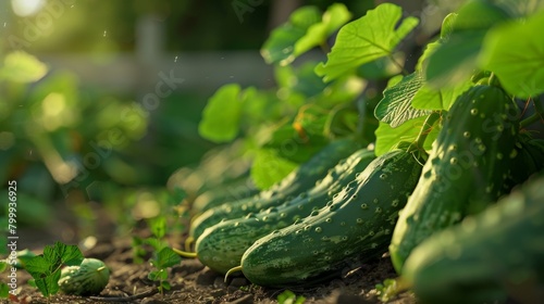 cucumbers grow growing plants food vegetable