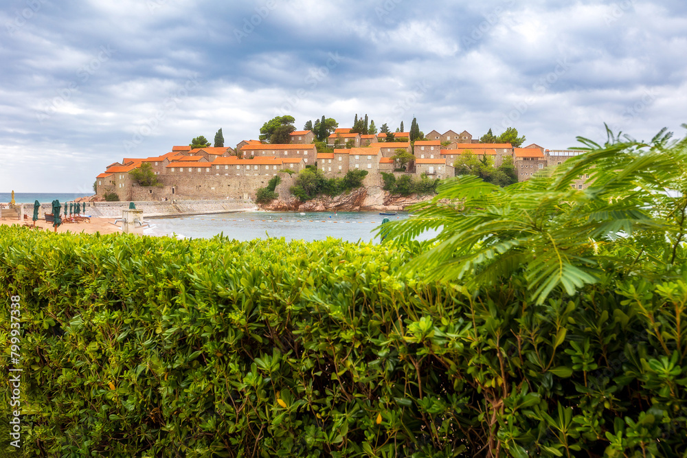 Sveti Stefan island in Budva, Montenegro