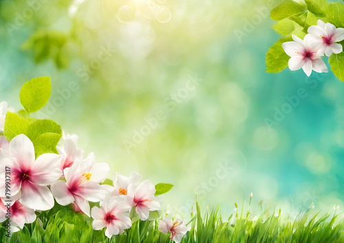 Abstract background evoking spring or summer freshness © DreamIsKey