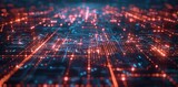 Futuristic Digital Complexity: Intricate Grid Patterns Background
