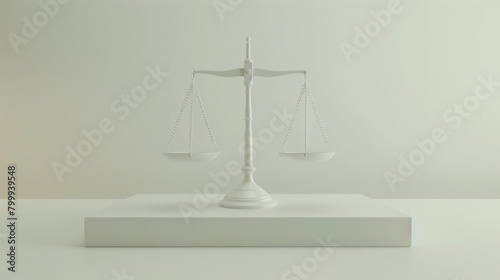 Minimalist White Balance Scales on a Stand
