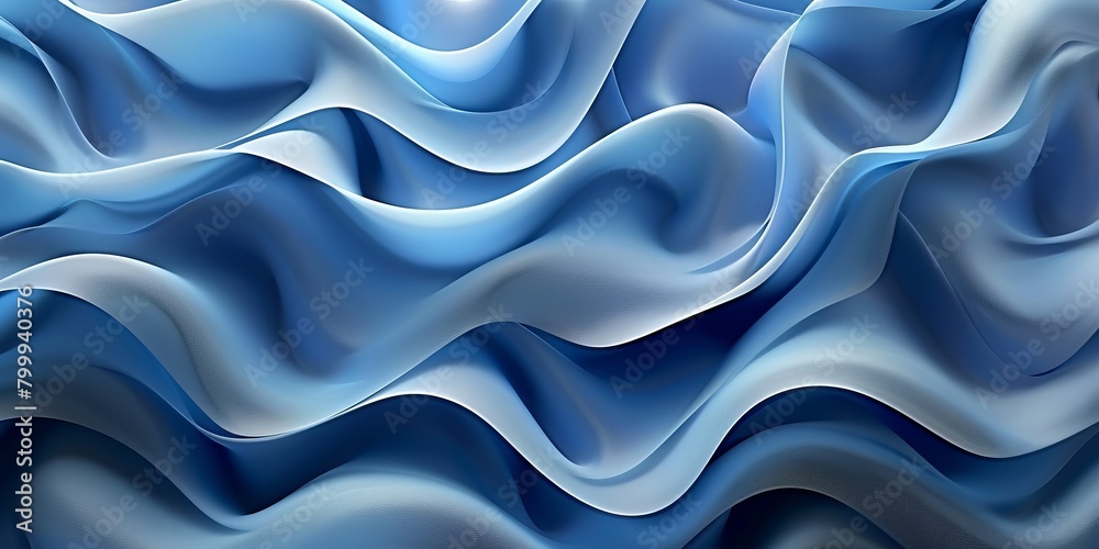 Abstract background formed from Blue 3D Waves. Abstract background formed from Blue 3D Waves.