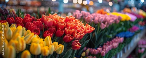 tulips in the market #799940363