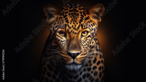 Powerful Leopard Portrait