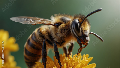 honey bee close view 