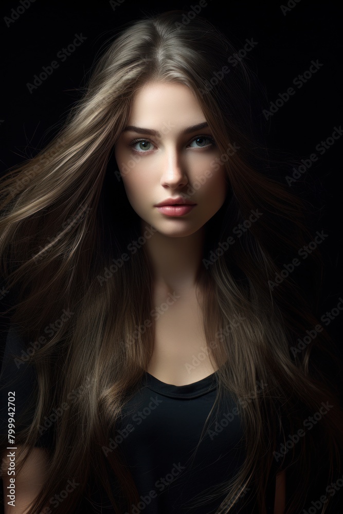 Captivating Portrait of a Mysterious Woman