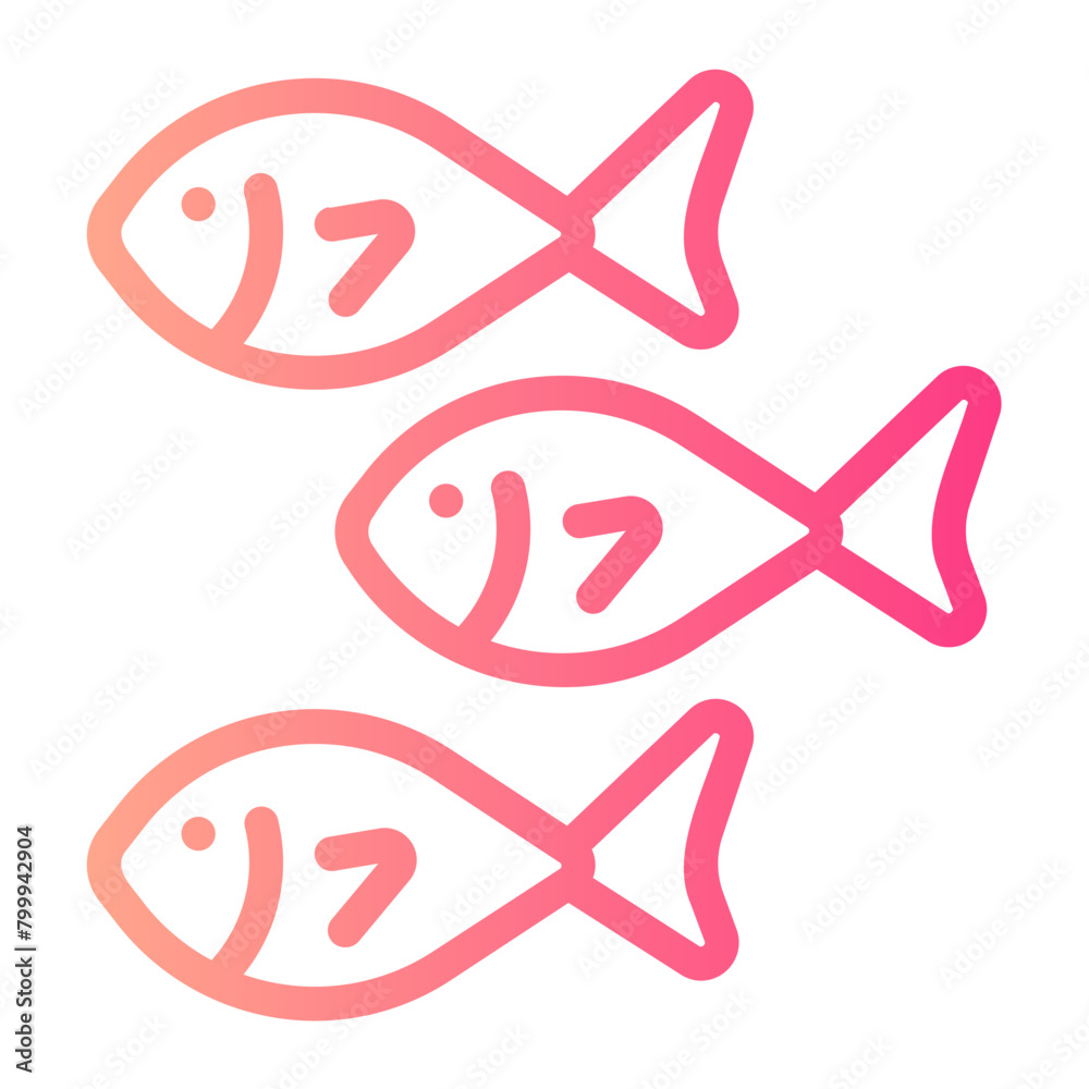 fish gradient icon fish gradient icon