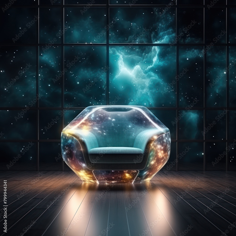 Cosmic Armchair in Starry Void Cosmic Armchair in Starry Void