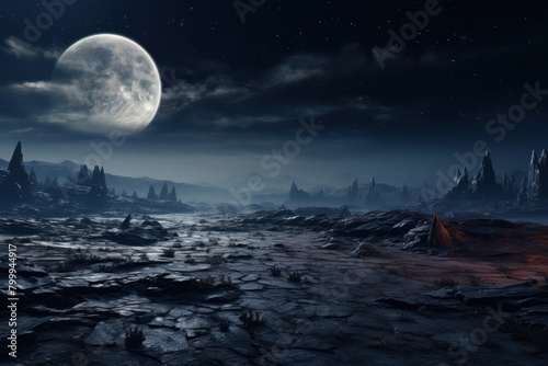 Serene Lunar Landscape