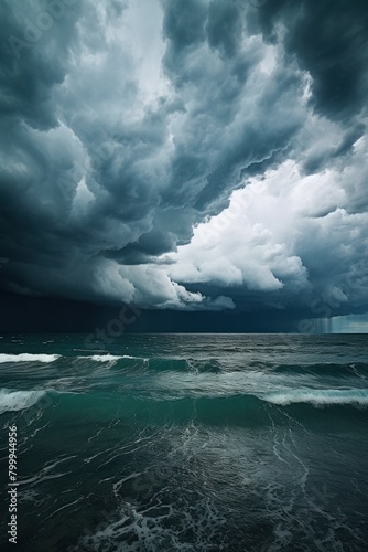 Dramatic Stormy Ocean Landscape