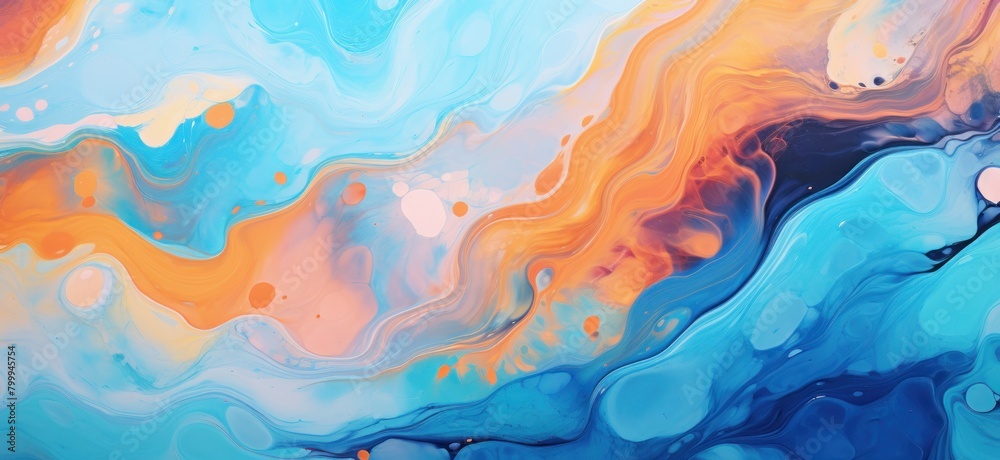 Vibrant Fluid Art Painting