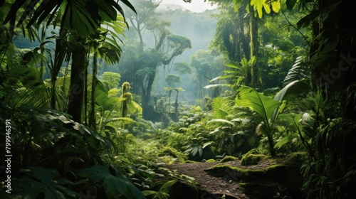 Lush Tropical Rainforest Landscape