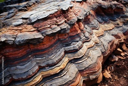 Detailed Texture of Weathered Wooden Log