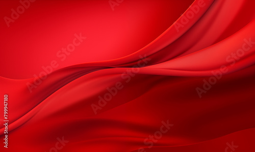 Festive red satin background for banner photo