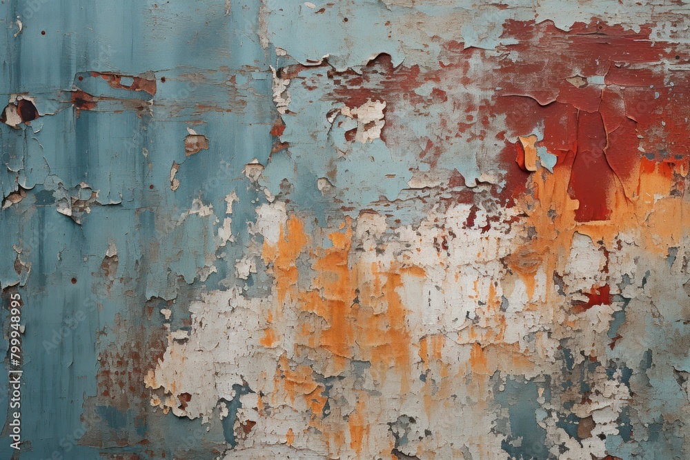 Weathered Painted Wall Texture