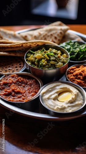 Assortment of Indian Cuisine Dishes