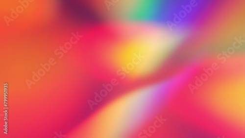 Vivid blurry pink red orange yellow blue purple rainbow color gradient abstract background. Light through a prism
