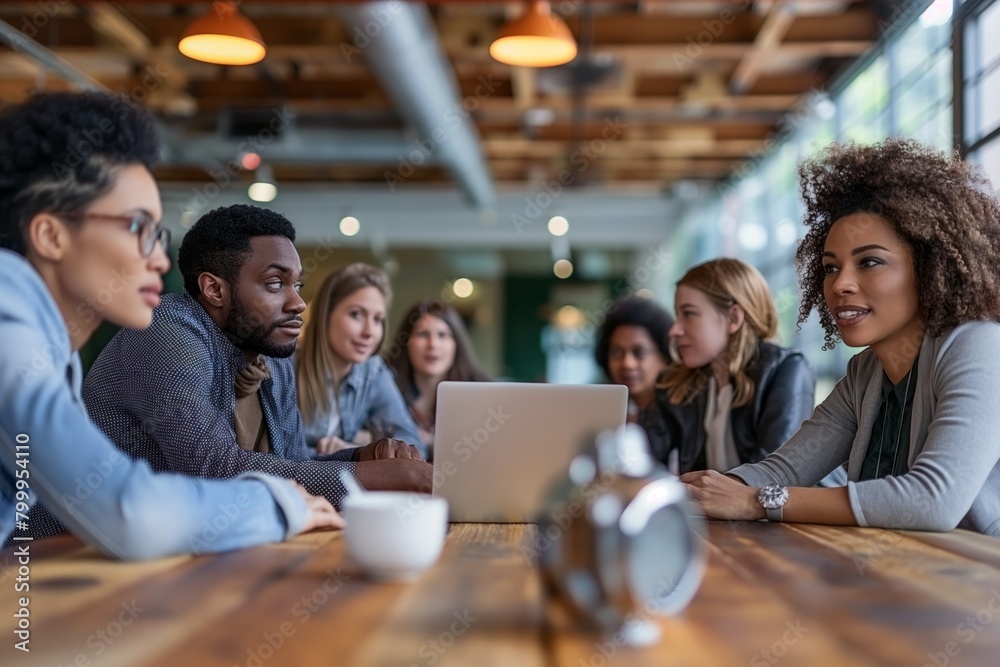 Diverse group in a strategic business meeting Diverse group in a strategic business meeting