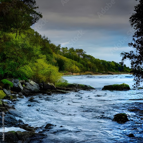 river and forest