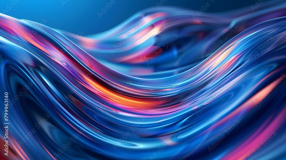 Modern abstract high-speed movement. Colorful dynamic motion on blue background. Movement technology pattern for banner or poster design background concept.