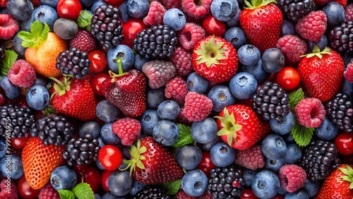 mixed berries background. fruit background to view  hight quality photo