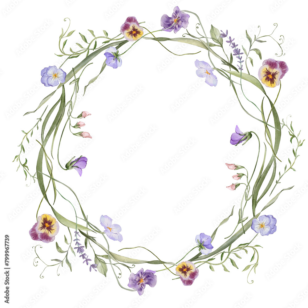 Watercolor wreath Watercolor wreath
