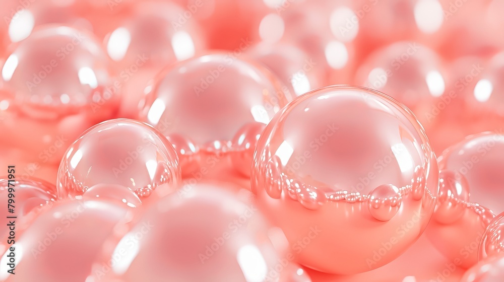 Abstract background with pink shiny balls. Abstract background with pink shiny balls.