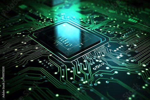 Futuristic circuit board electronics backgrounds technology © Rizal