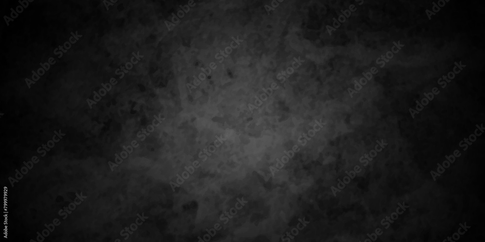 Dark black stone wall grunge backdrop texture background. monochrome slate grunge concrete wall black backdrop vintage marbled textured border background.