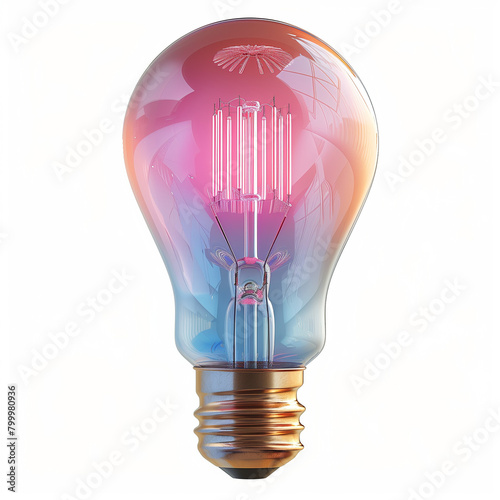 light bulb isolated on white