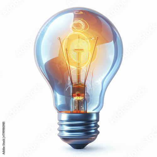 light bulb isolated on white