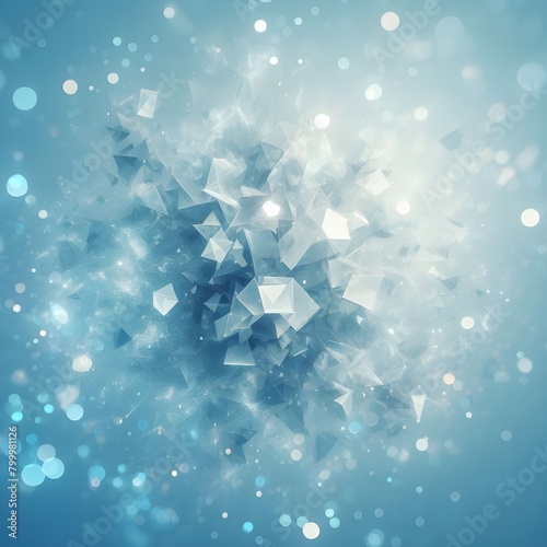 Light blue soft abstract background, similar to scattered glass shards