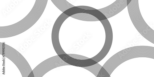 Circle hipster line. Dark gray background abstract vector