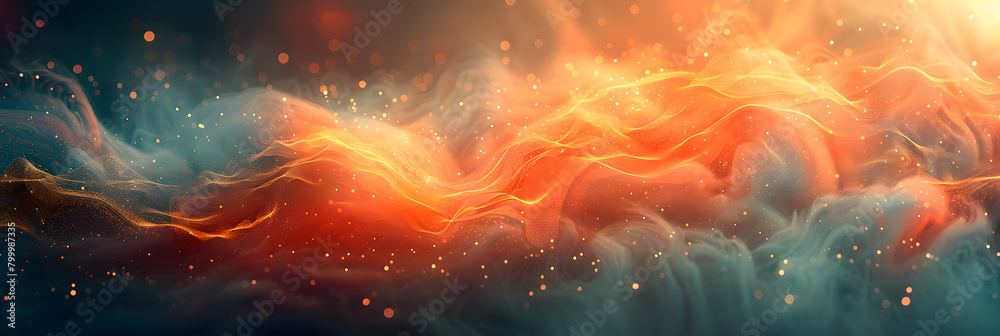Earthly Oasis - Abstract Digital Background for Banner Illustration Earthly Oasis - Abstract Digital Background for Banner Illustration